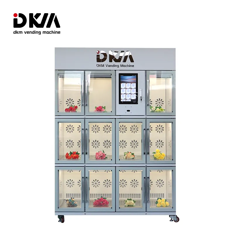 Smart Refrigerated Flower Bouquet Vending Machine