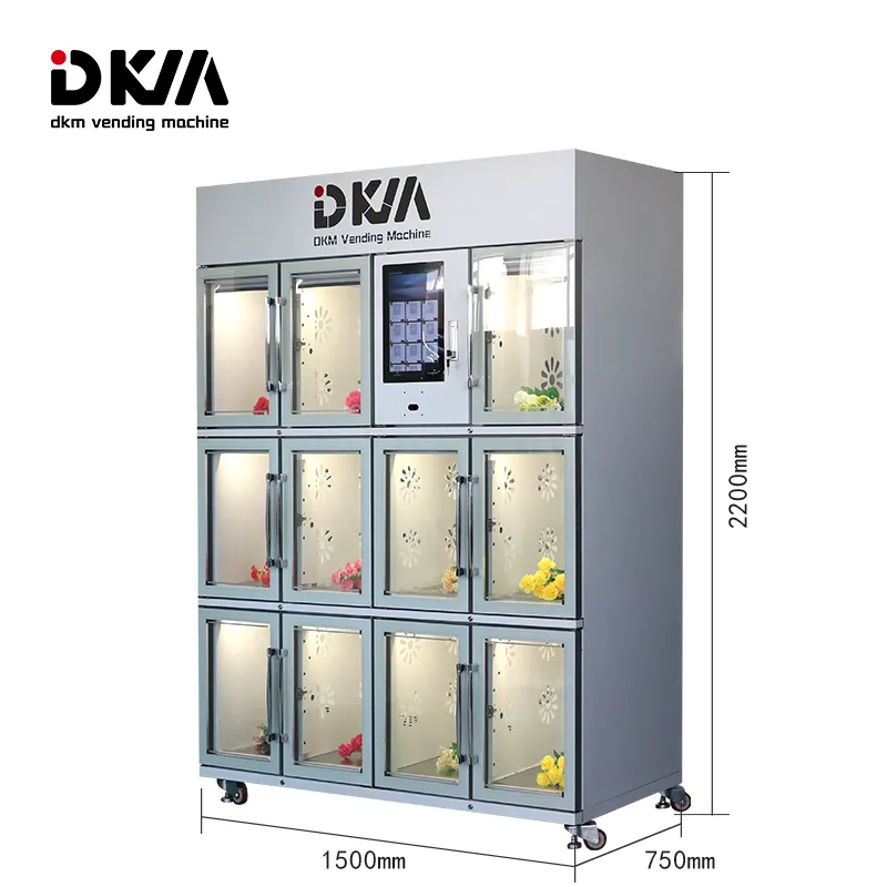 Smart Refrigerated Flower Bouquet Vending Machine