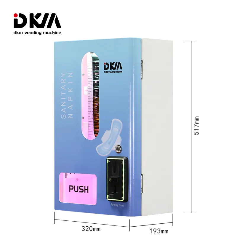 Wall Mounted Sanitary Towel Napkins Pads Vending Machine