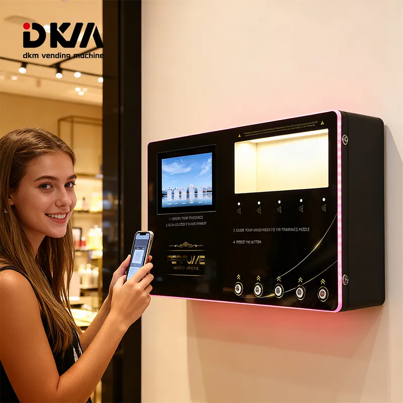 Perfume Vending Machine With QR Code Payment And LED Light