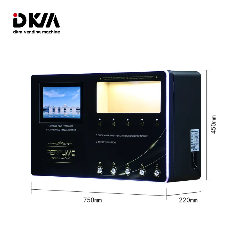 Perfume Vending Machine With QR Code Payment And LED Light