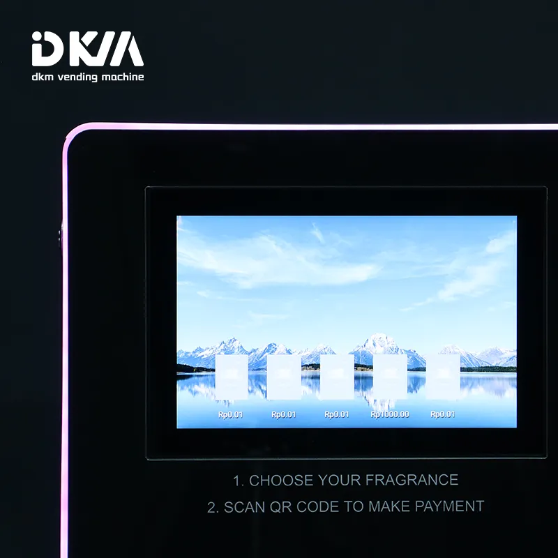 Perfume Vending Machine With QR Code Payment And LED Light