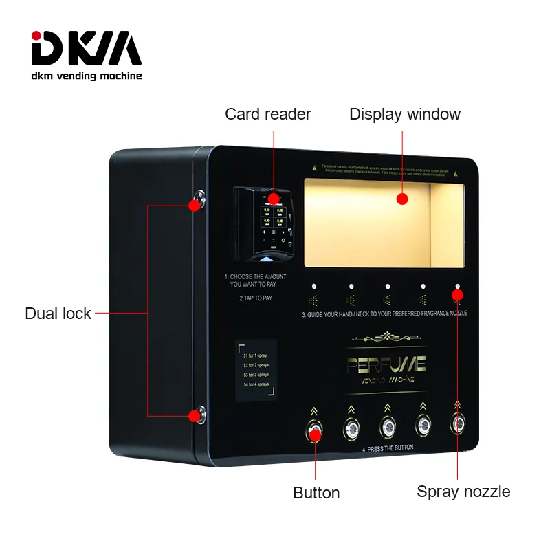 Perfume Spray Vending Machine With Credit Card Payment