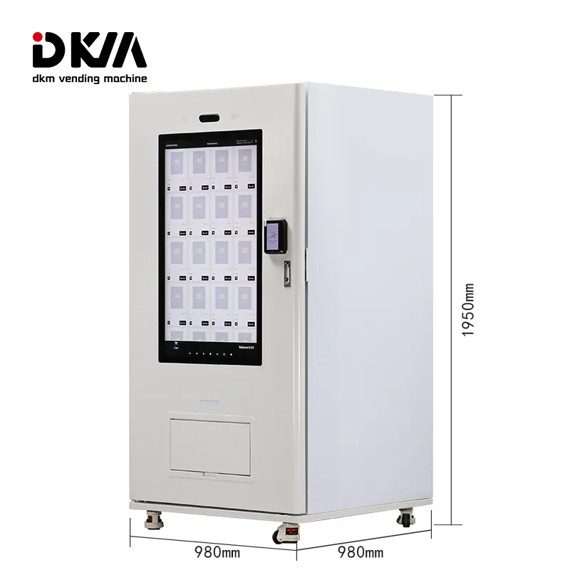 Vending Machine With Elevator And Age Verification Camera