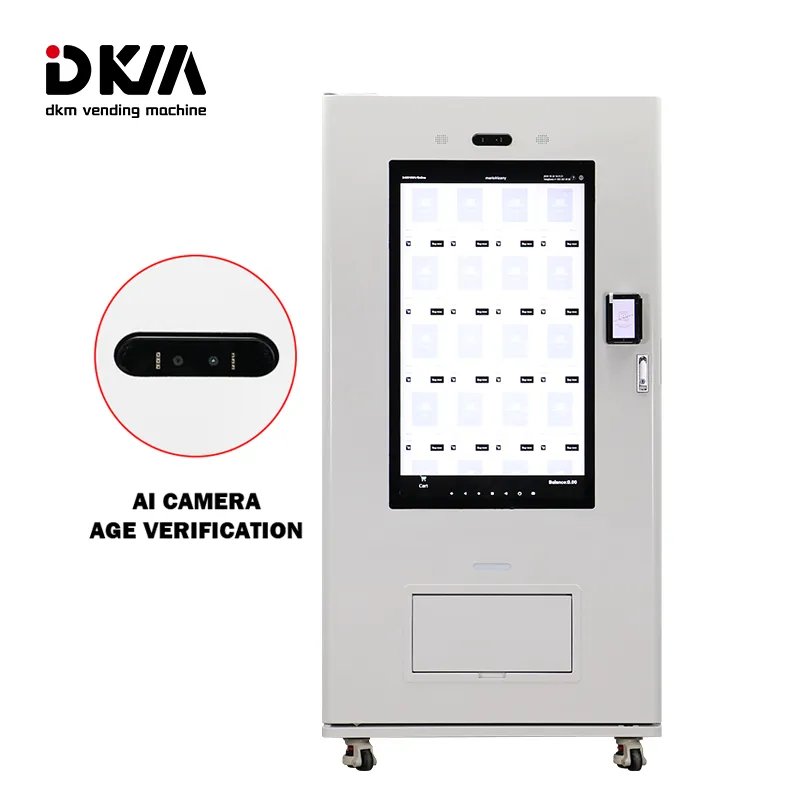 Vending Machine With Elevator And Age Verification Camera