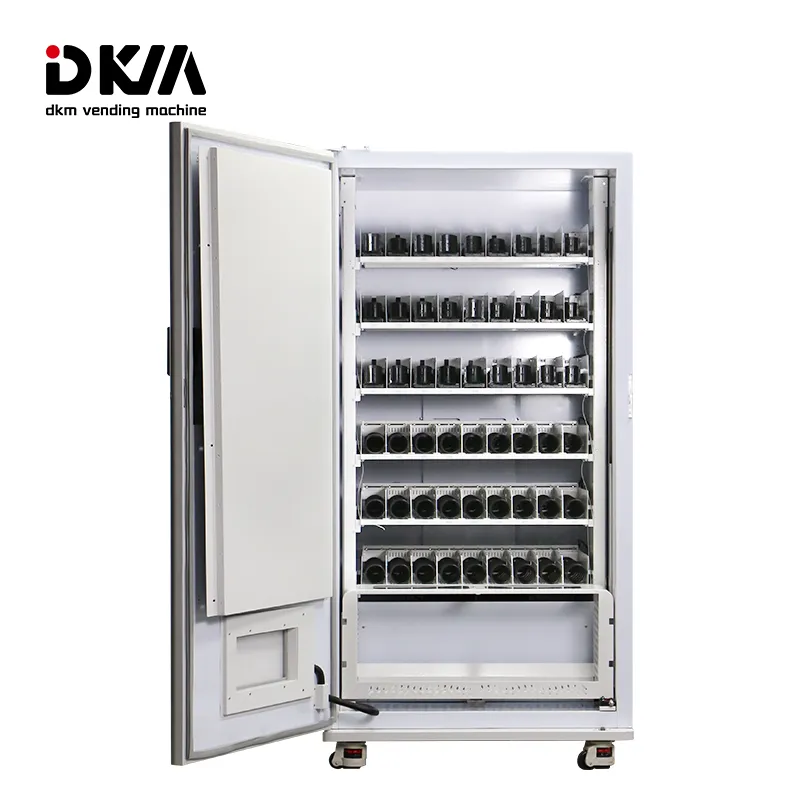 Vending Machine With Elevator And Age Verification Camera