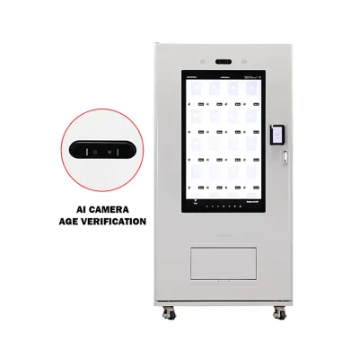 Vending Machine With Elevator And Age Verification Camera