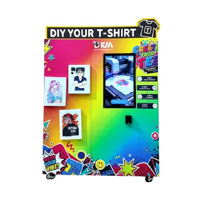 UV CMYK Custom T-Shirt DIY Printing Vending Machine Kiosk