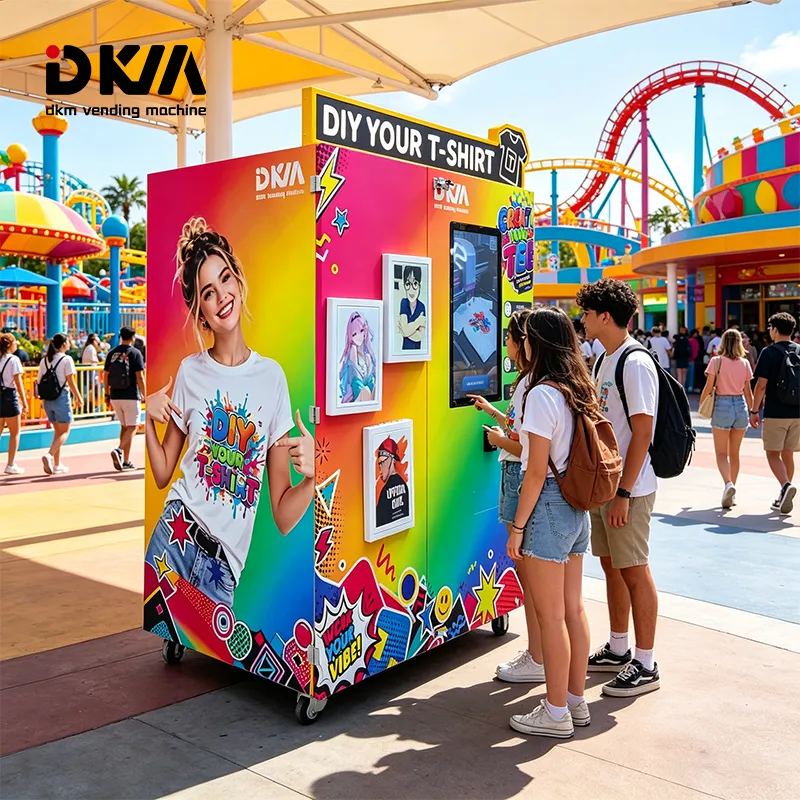 UV CMYK Custom T-Shirt DIY Printing Vending Machine Kiosk