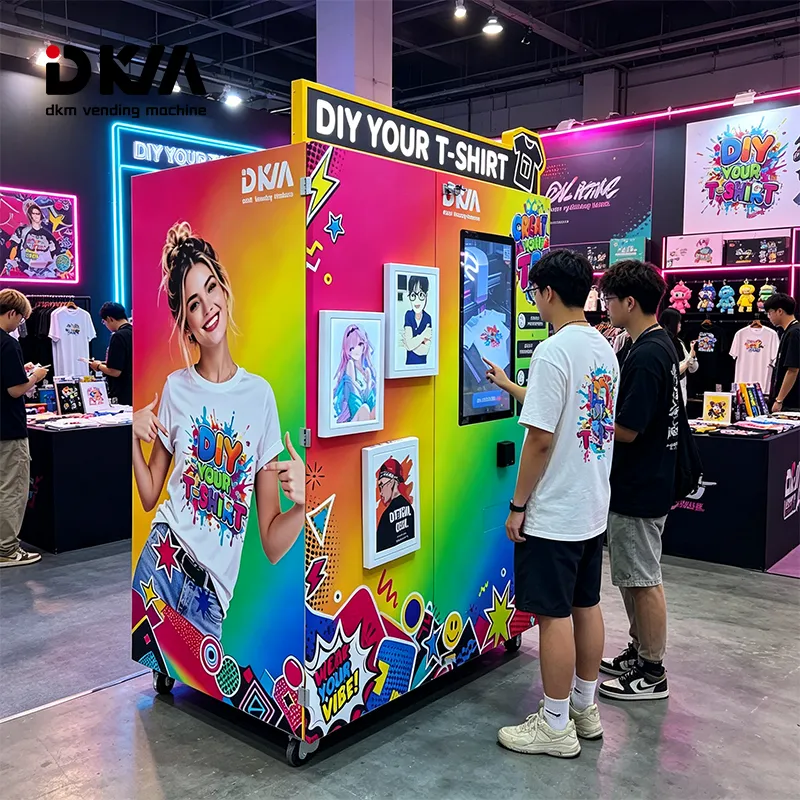 UV CMYK Custom T-Shirt DIY Printing Vending Machine Kiosk
